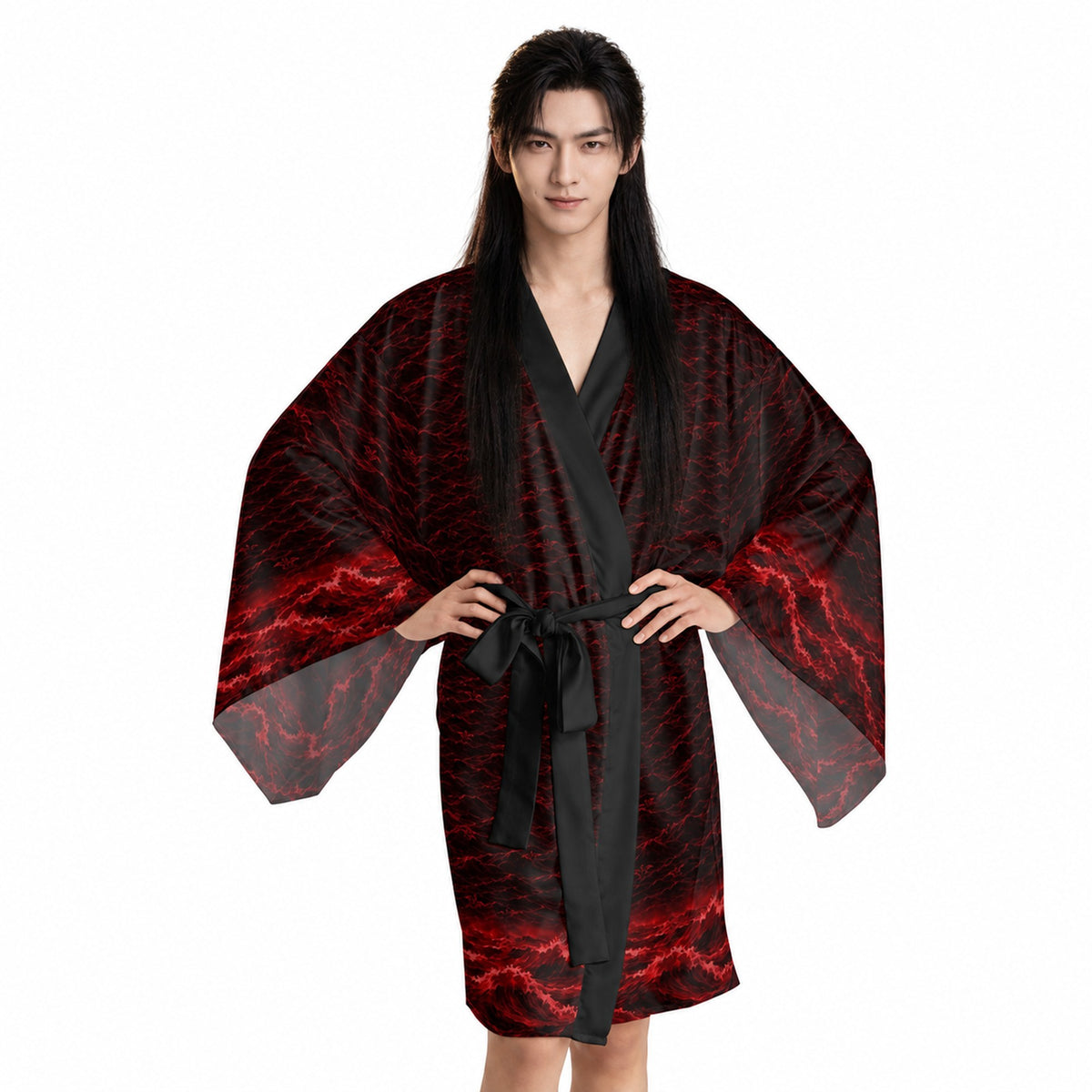 Blood Sea Print Robe
