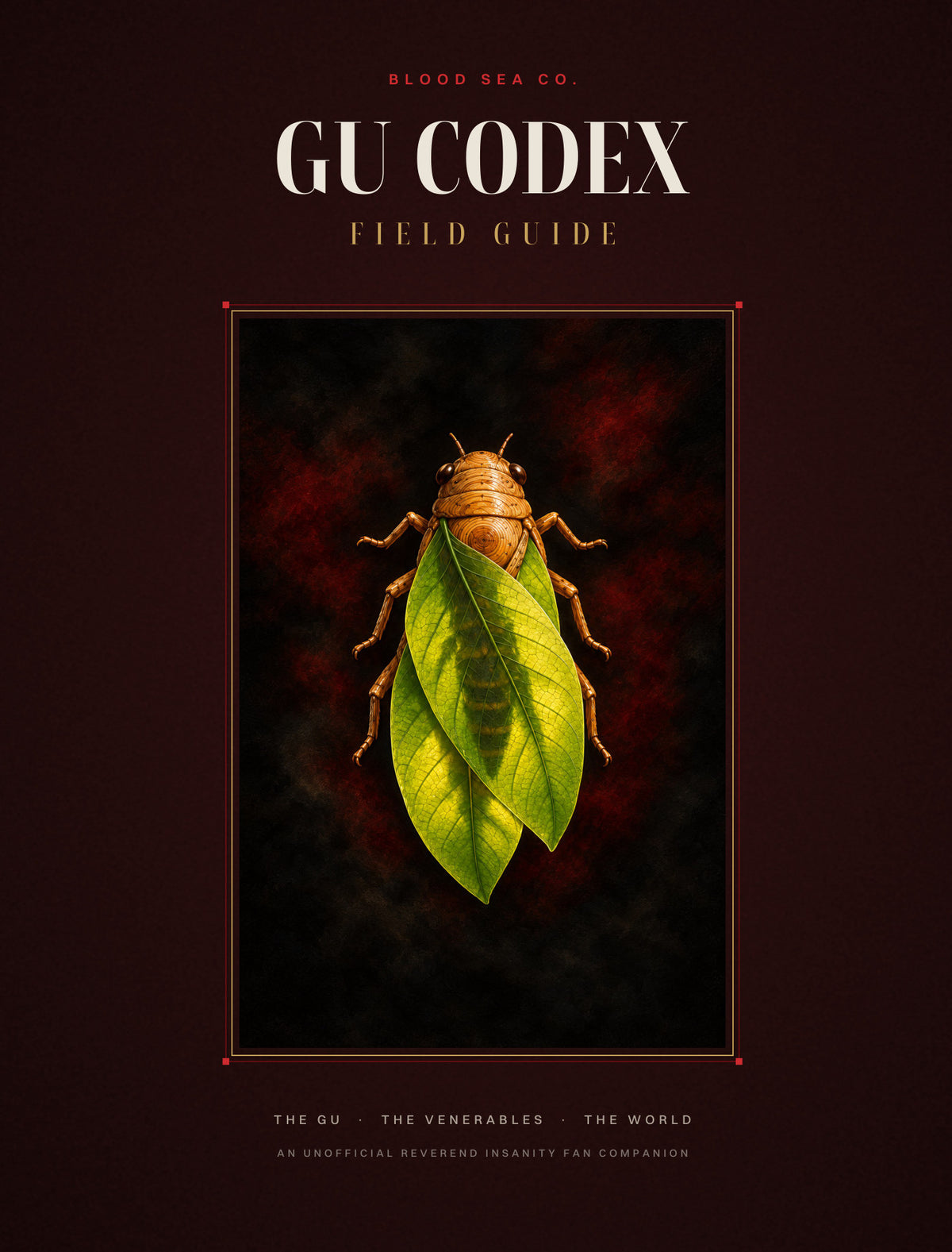 Gu Codex Field Guide hardcover, front cover with the Spring Autumn Cicada