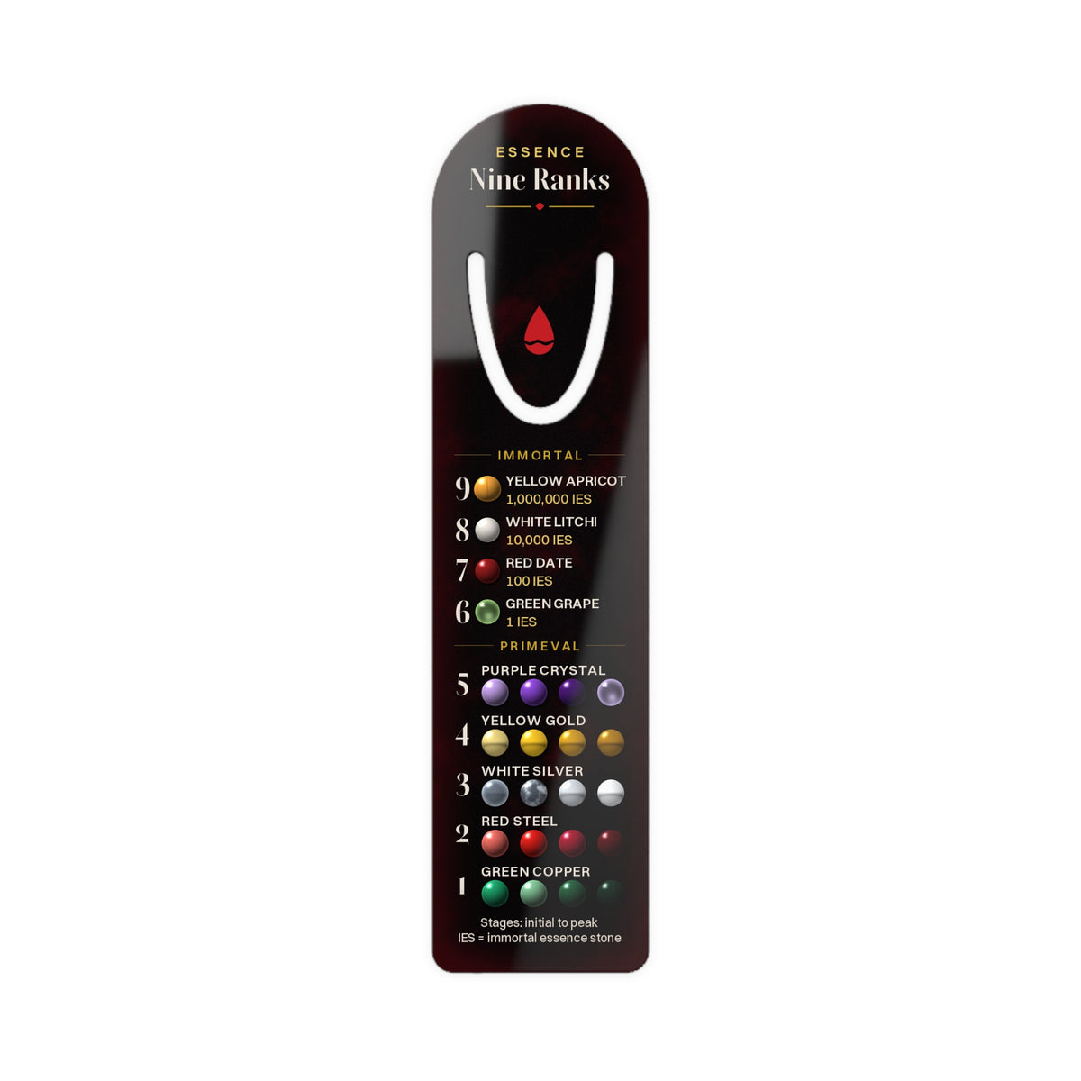 Nine Ranks Essence Bookmark