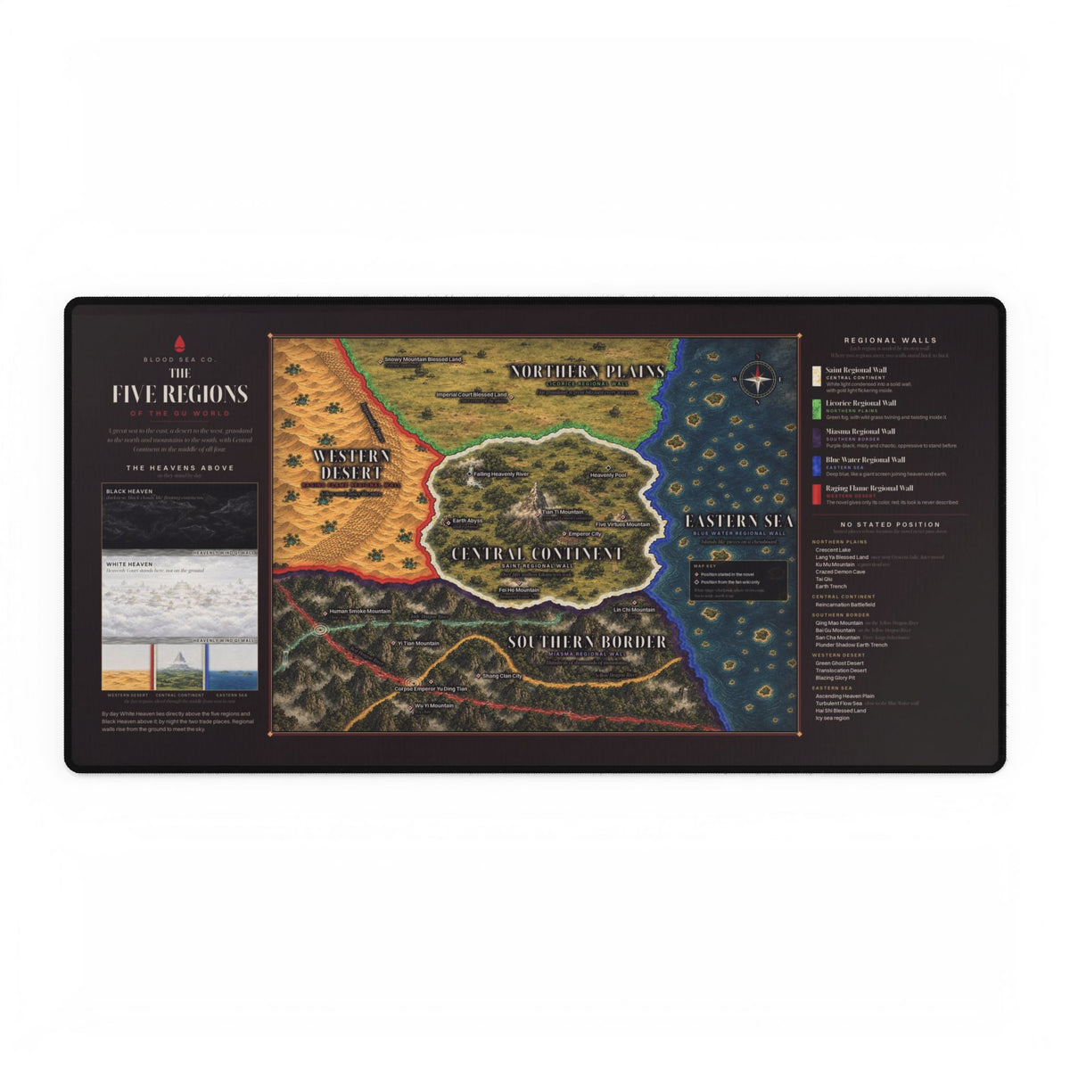 Five Regions Desk Mat